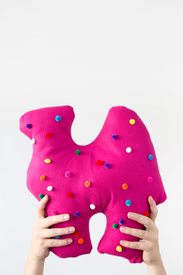 Frosted animal cracker pillow