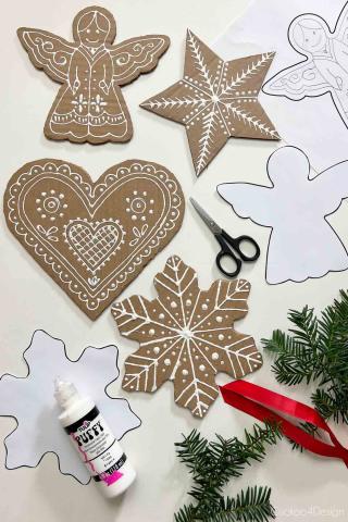 Cardboard ornaments