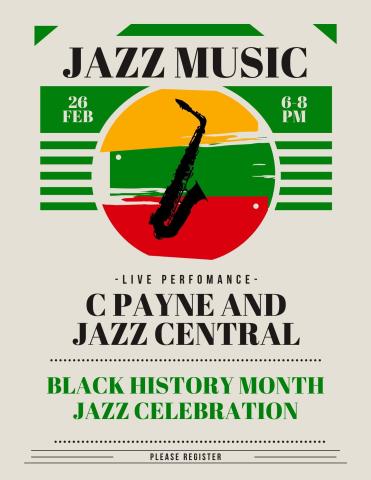 Black History Jazz Celebration Flyer