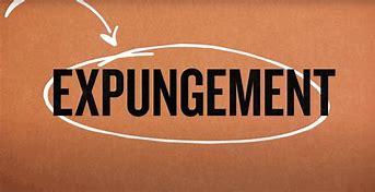 A sign that says the word Expungment