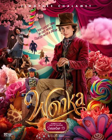 Movie poster for Wonka (2023)