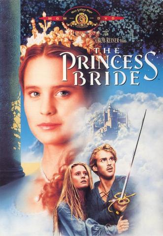 Poster for the movie "The Princess Bride" with princess on the cover