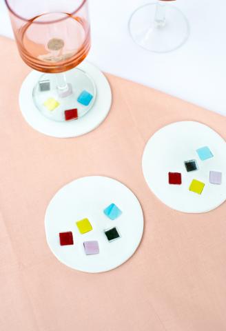 example of a simple mosaic coaster