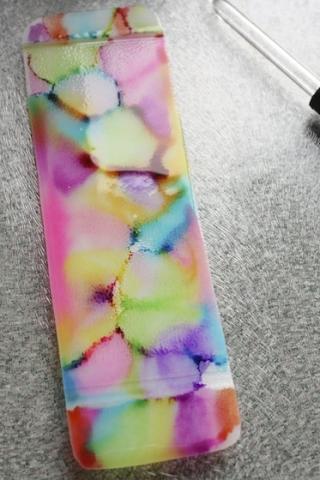 Image of Bookmark with tie dye effect