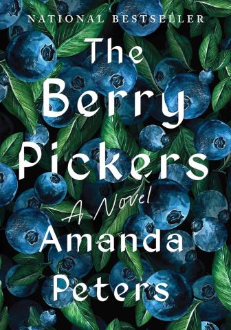 The Berry Picker cover with blueberries on the cover