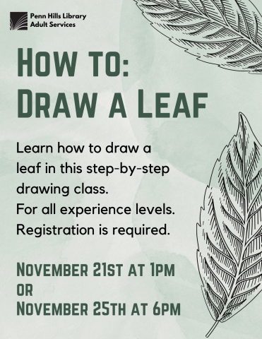 Draw a Leaf flyer