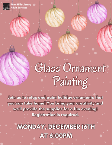 glass ornament painting flyer