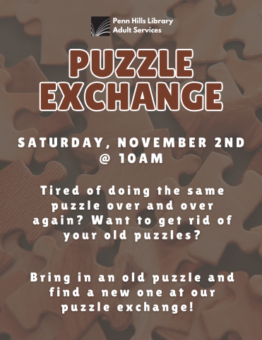 November Puzzle Exchange Flyer