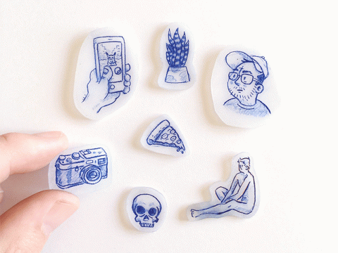 Shrinky Dink gifs