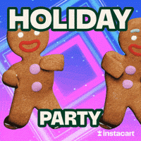 Gingerbread men dancing gif