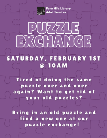 puzzle exchange flyer