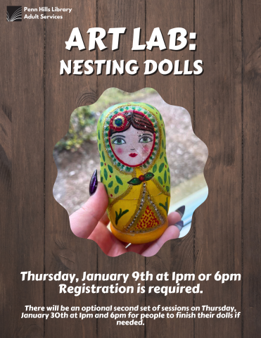 art lab: nesting dolls flyer