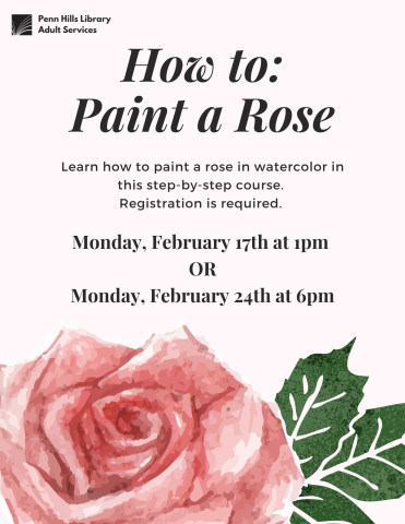 how to: paint a rose flyer