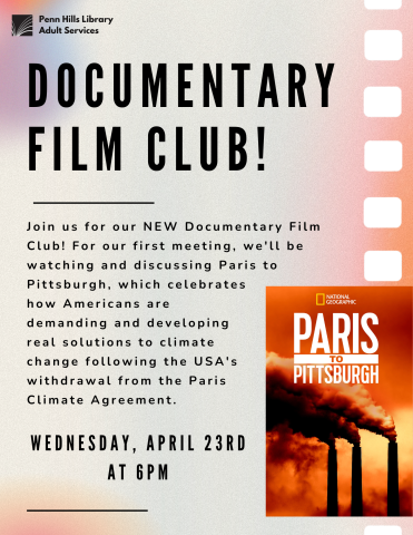 documentary film club flyer