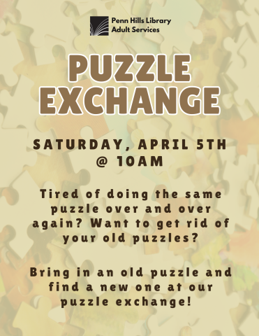 puzzle exchange flyer