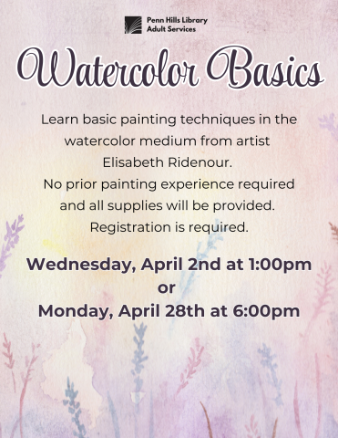 watercolor basics flyer