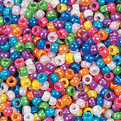 Close-up photo of pony beads