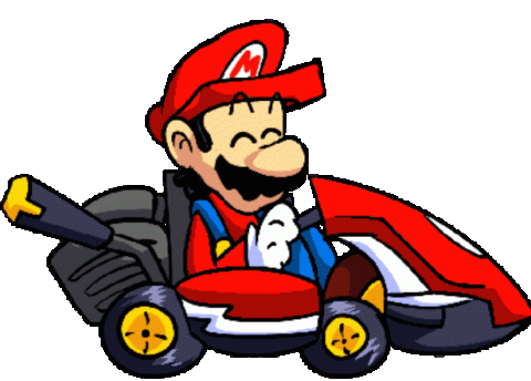 Mario in car racing