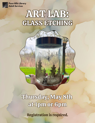 Art Lab: Glass Etching flyer