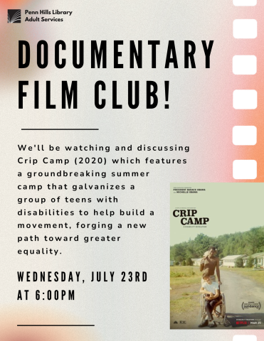 July Documentary Film Club flyer
