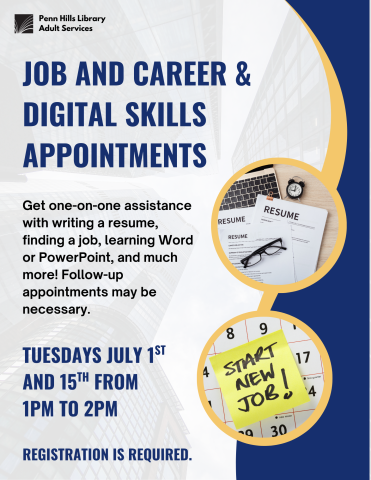 July Job and Career flyer