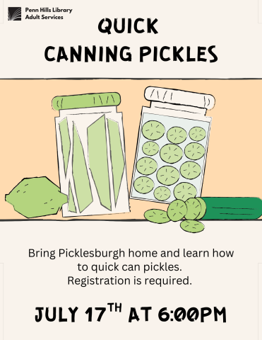 Quick canning pickles flyer