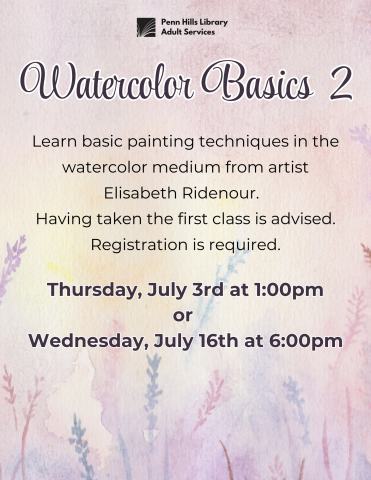 Watercolor Basics 2 flyer