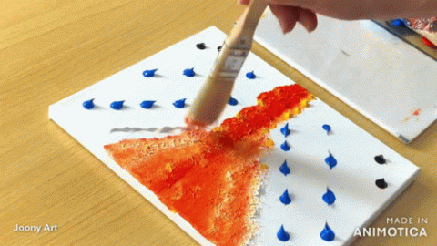 Painting on a canvas gif