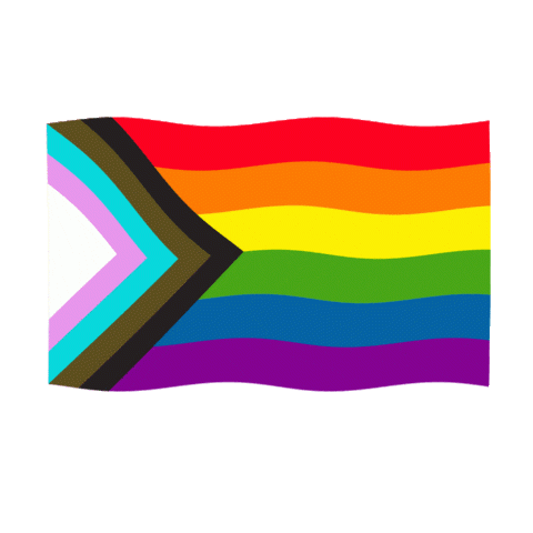 Pride flag waving