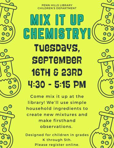 Mix It Up Chemistry flyer