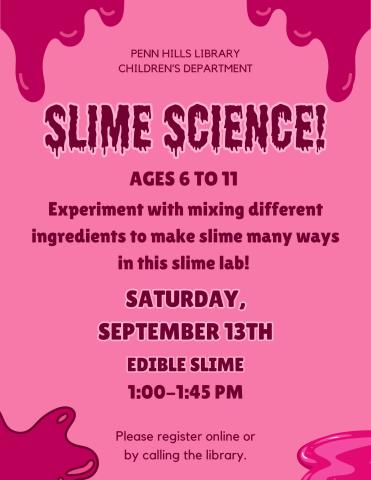 Slime Science flyer