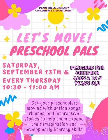 Let's Move!: Preschool Pals flyer