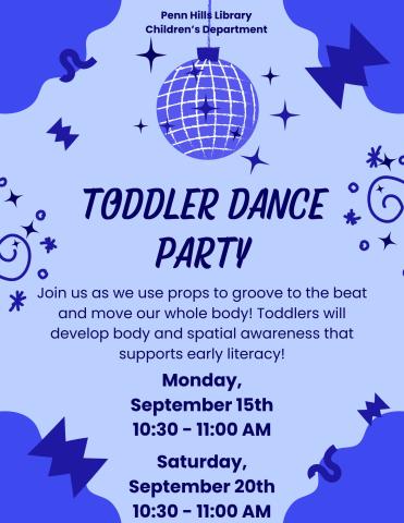 Toddler Dance Party flyer