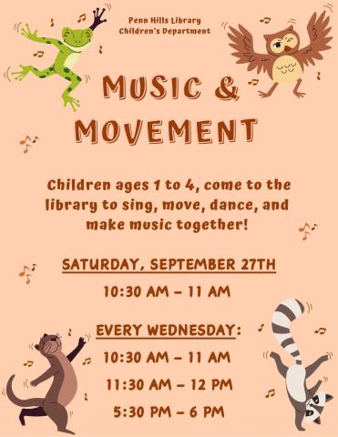 Music and Movement flyer