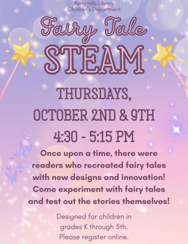Fairy Tale STEAM flyer