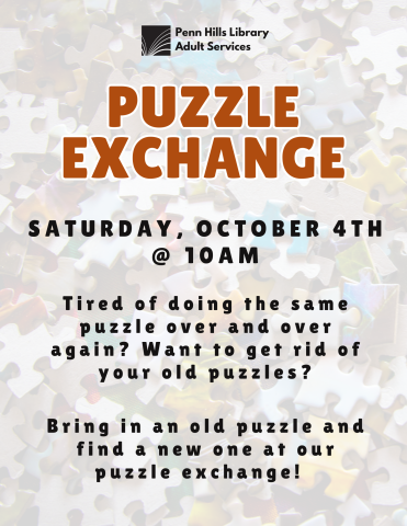 puzzle exchange flyer