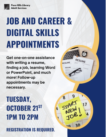 October Job and Career flyer