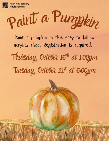 Paint a Pumpkin flyer