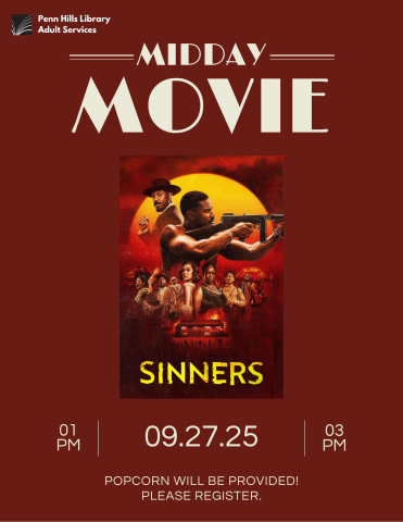 Midday Movie: Sinners flyer
