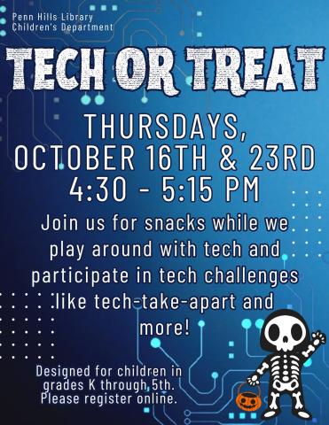 Tech or Treat flyer