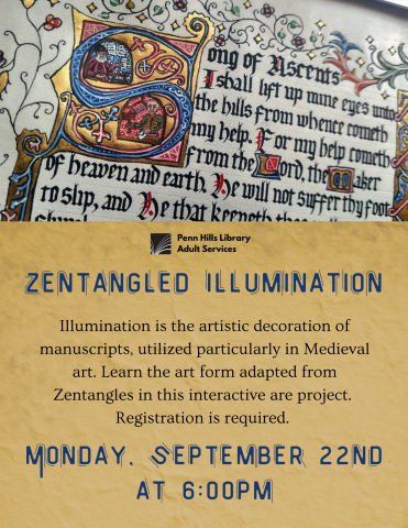 Zentangled Illumination flyer
