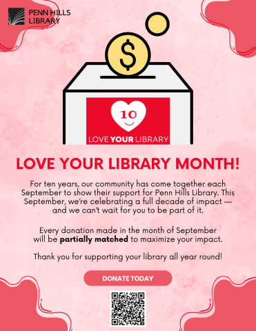 Love Your Library Month flyer