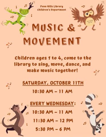 Music and Movement flyer