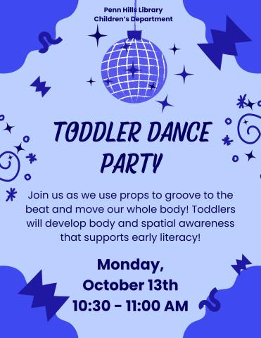 Toddler Dance Party flyer