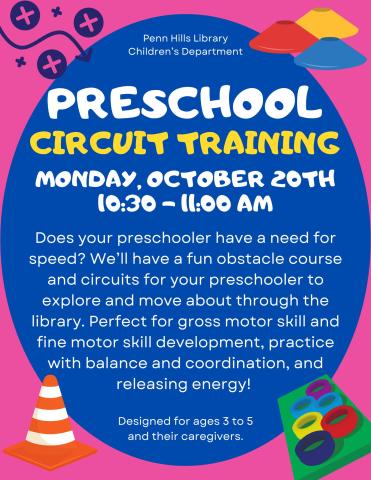 Preschool Circuit Training flyer
