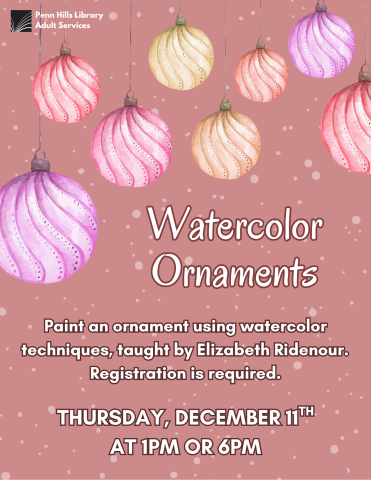 Watercolor Ornaments flyer