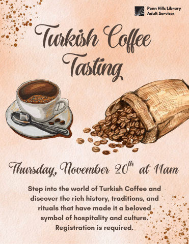 Turkish Coffee Tasting flyer