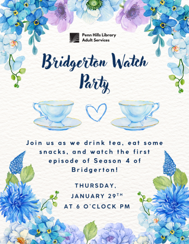 Bridgerton Watch Party flyer