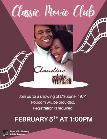 Classic Movie Club: Claudine flyer