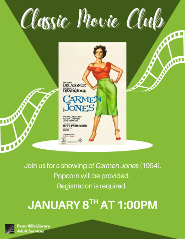 Classic Movie Club: Carmen Jones flyer